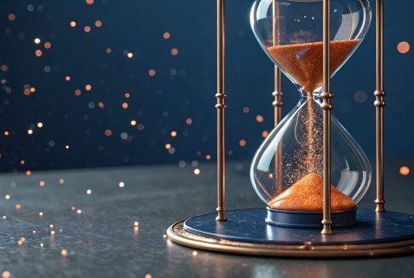 Futuristik kum saati ile yabancı çalışma izni süreç temsili